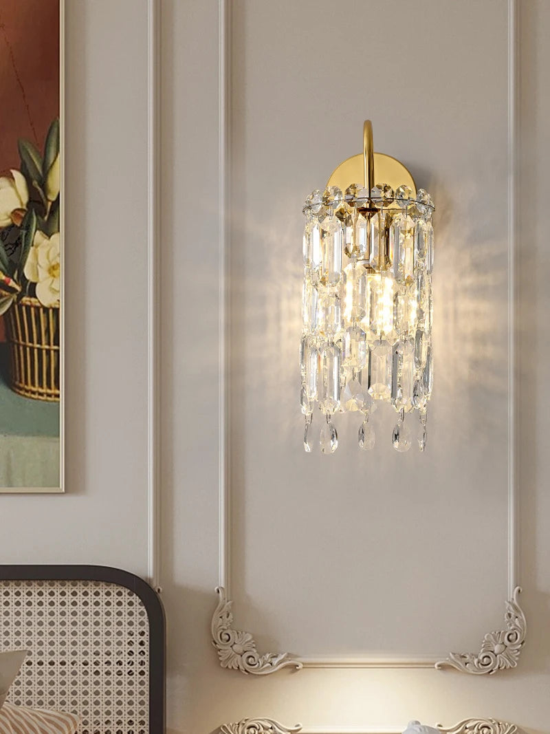 applique murale led en cristal pour intérieur élégant - vue 5 sur 7
