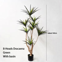 plantes artificielles dracaena pour décoration intérieure tropicale
