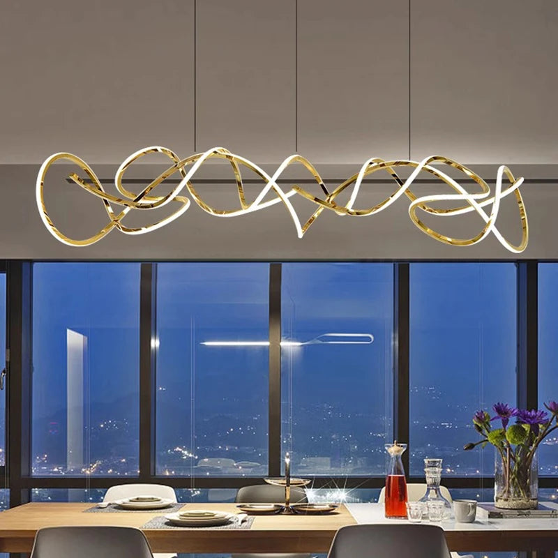 Lustre LED design moderne idéales décoration intérieure - vue 3 sur 11