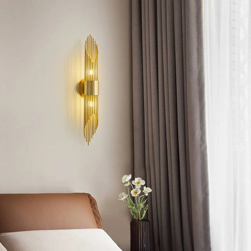 applique murale rétro en cuivre style luxueux pour intérieur - vue 2 sur 8