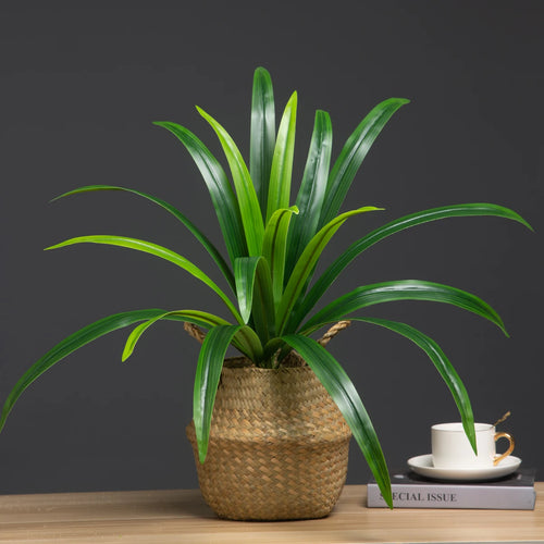 plantes artificielles grandes feuilles orchidées pour décoration intérieure - vue 5 sur 9