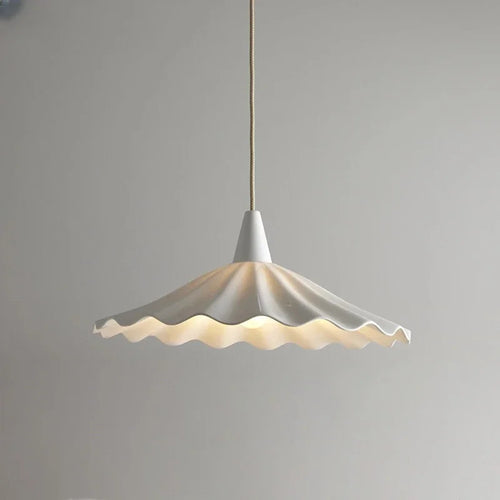 Suspension LED en céramique blanche de styliste - vue 3 sur 12