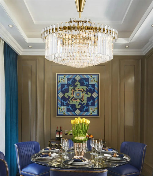 lustre moderne en cristal design haut de gamme pour intérieur élégant - vue 3 sur 6