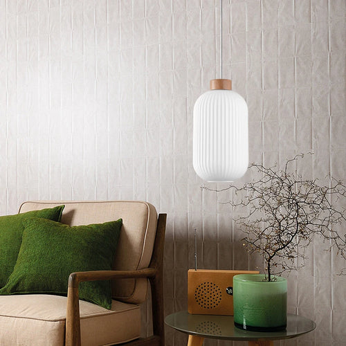 lampe led suspendue design nordique makaron pour décoration intérieure - vue 6 sur 9