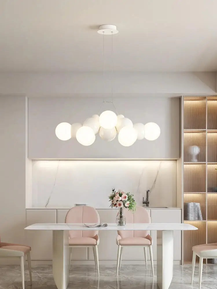 lustre moderne à led en fer pour décoration intérieure - vue 3 sur 12