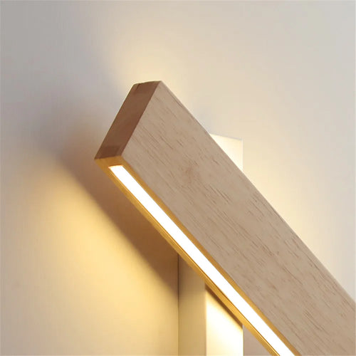 applique murale led moderne en bois décorative d'intérieur - vue 5 sur 9