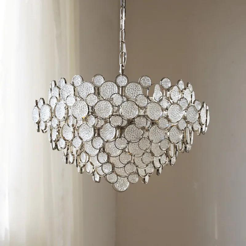 lustre led en verre design créatif et simple moderne - vue 4 sur 11