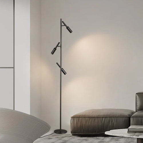 lampadaire moderne en laiton et cuivre pour lecture et étude - vue 3 sur 8