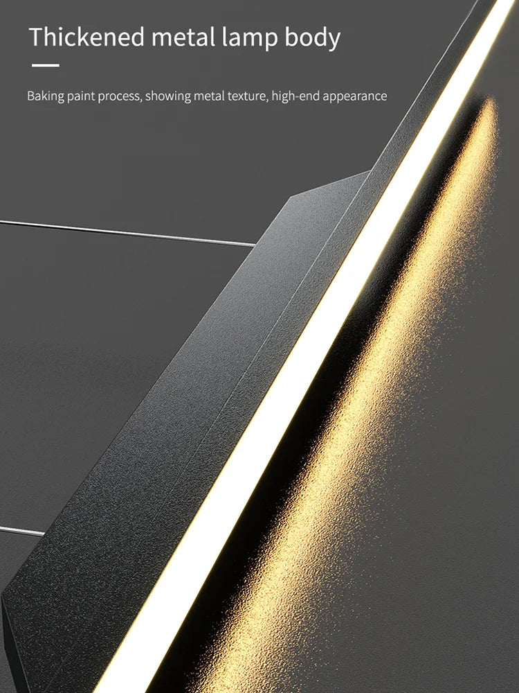 lustre led moderne pour bar cuisine et studio - vue 6 sur 15