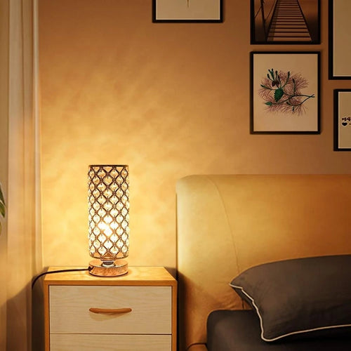 lampe de table en cristal décorative pour intérieur élégant - vue 4 sur 7