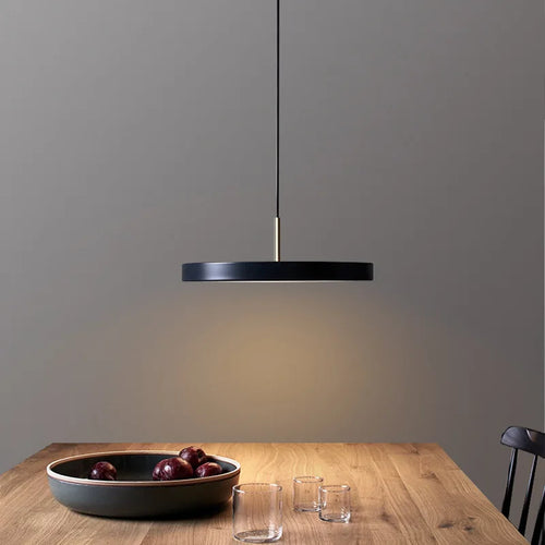 suspension led moderne lumière disque suspendus décoration luminaire lustre - vue 3 sur 12