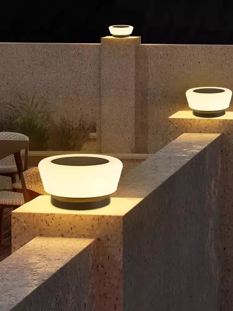 lampes solaires de jardin modernes pour extérieur villa - vue 4 sur 12