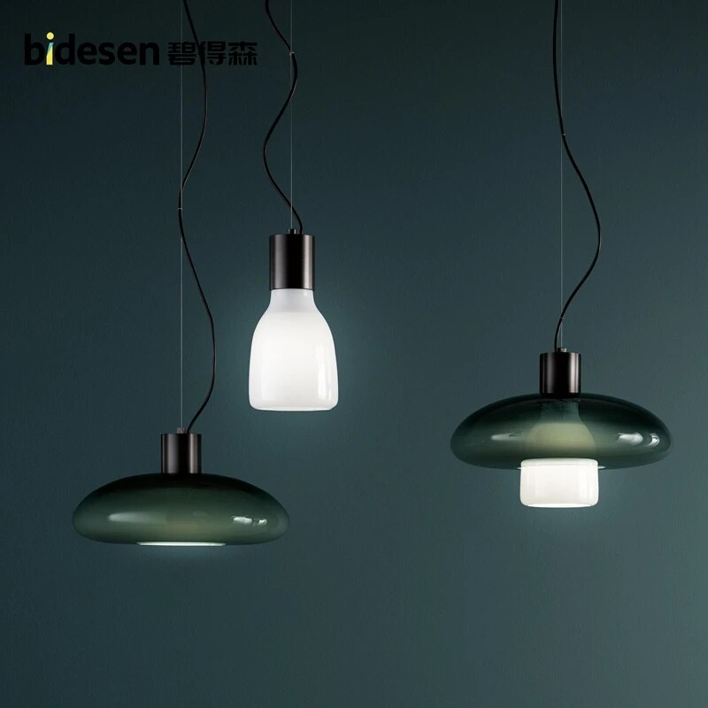 Suspension en verre pour restaurant minimaliste - vue 4 sur 9