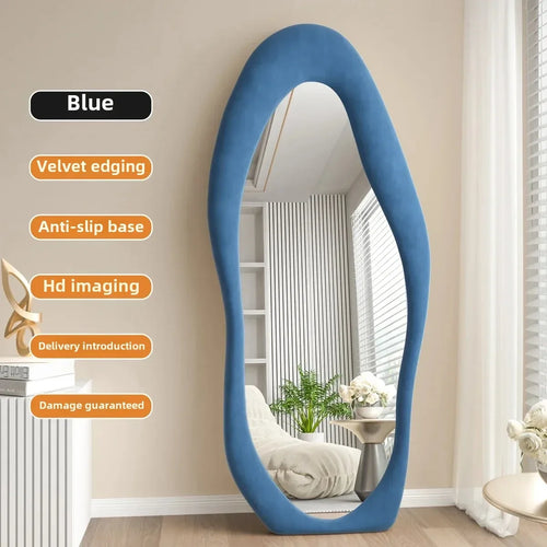 miroir intégral ondulé design nordique pour décoration intérieure - vue 12 sur 13
