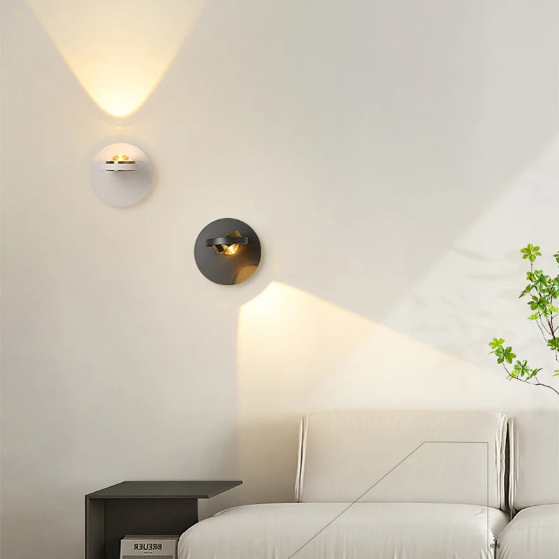 applique murale led moderne rotative pour décoration intérieure - vue 3 sur 10