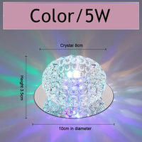 plafonnier en cristal à led pour décoration moderne