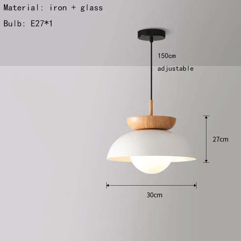 suspension style américain en métal et bois pour restaurant