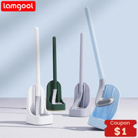 brosses de nettoyage silicone avec support pour salle de bain