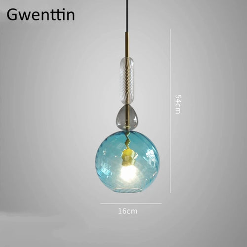 suspension en verre moderne pour décoration intérieure et luminaires - vue 12 sur 11