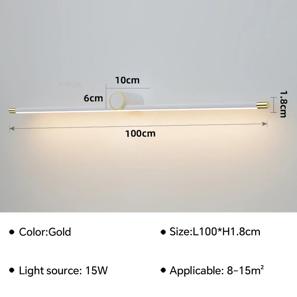applique murale led moderne pour décoration intérieure et lecture - vue 12 sur 12