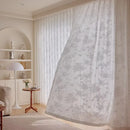 Voilage tulle motif papillons pour chambre fille salon