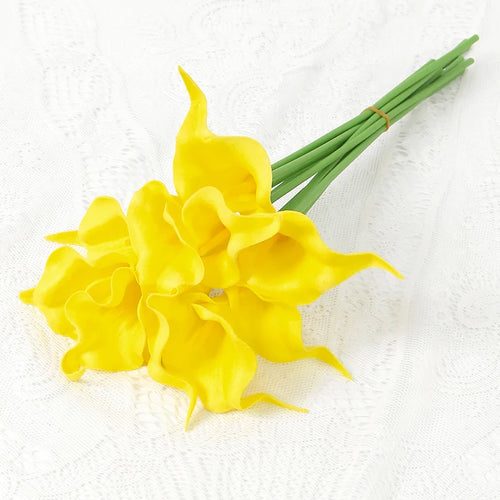 lot de fleurs artificielles lys calla pour mariage et décoration florale - vue 22 sur 23