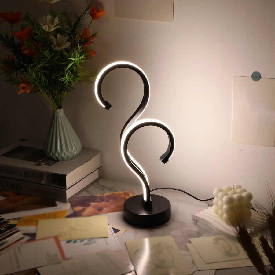 lampe de bureau créative à intensité variable trois couleurs pour protection des yeux - vue 5 sur 7