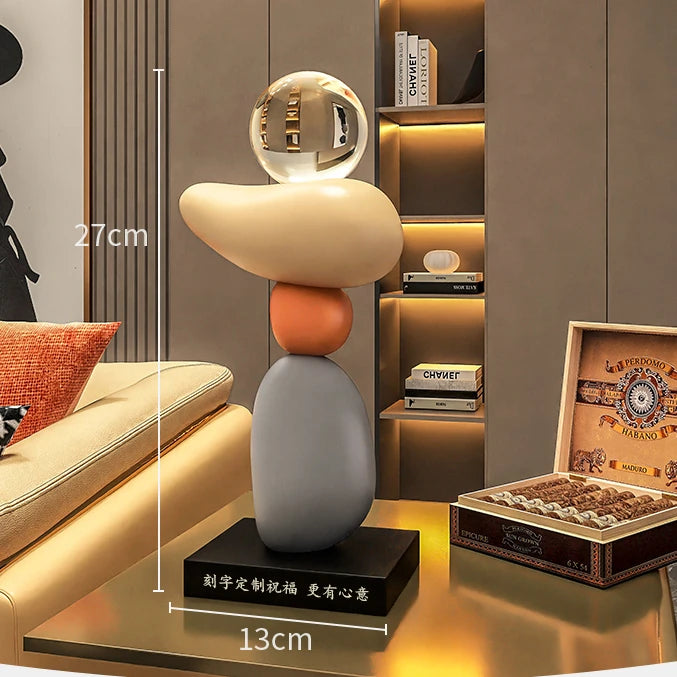 lampe à poser en pierre pour ambiance relaxante et décorative - vue 8 sur 10
