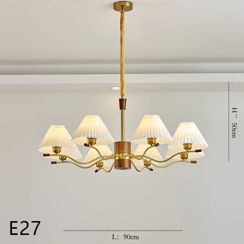 lustre en bois pour décoration luminaire suspendu