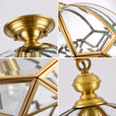 plafonnier en cuivre style américain moderne pour intérieur créatif et simple