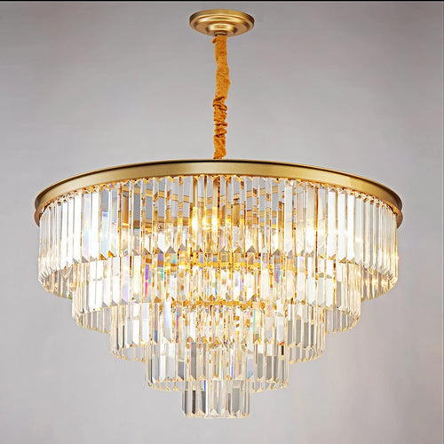 lustre moderne en cristal pour décoration intérieure élégante - vue 5 sur 18