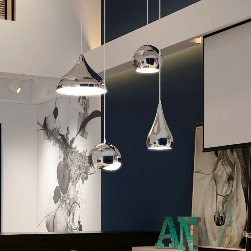 Suspension led moderne simple ou triple tête - vue 5 sur 18