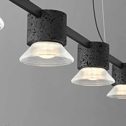 suspension minimaliste moderne en pierre acrylique personnalisée - vue 3 sur 7