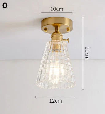 Plafonnier en verre japonais unique - vue 12 sur 18