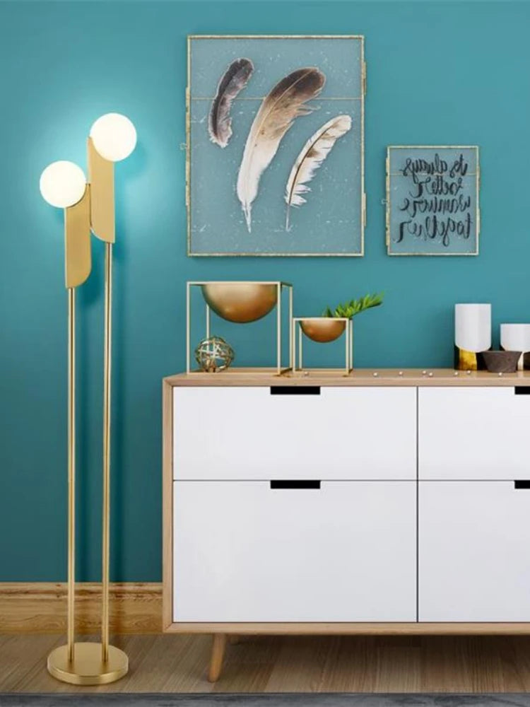 lampe boule de verre moderne double tête pour un éclairage élégant - vue 3 sur 7