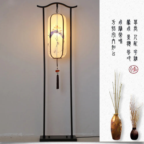 lampadaire classique en tissu pour décoration intérieure - vue 13 sur 13