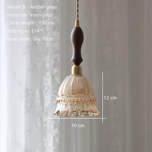 lustre moderne en verre pour éclairage intérieur vintage - vue 9 sur 12