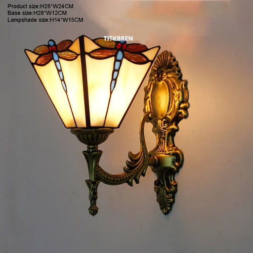 applique murale baroque en verre teinté à fleurs turques - vue 10 sur 18