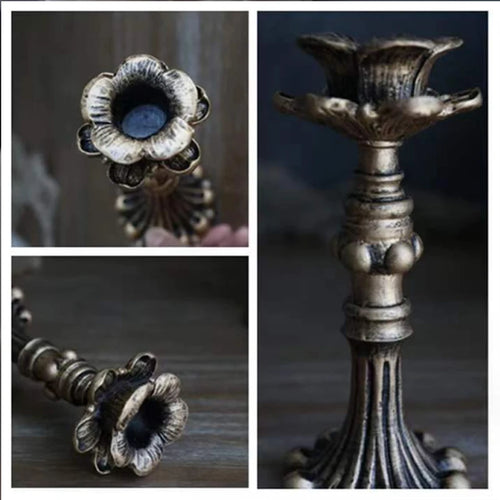 bougeoirs en métal pour décoration de mariage et événements - vue 5 sur 9