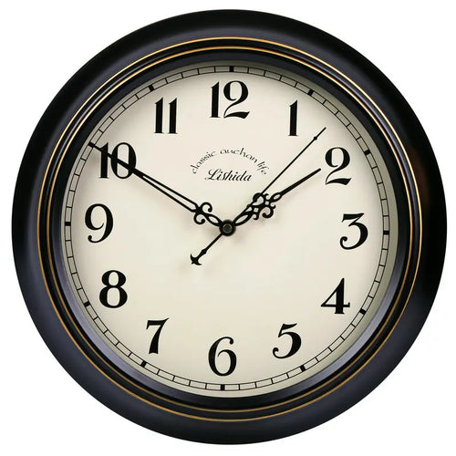 horloge murale vintage silencieuse design classique en métal - vue 17 sur 26
