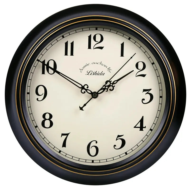 horloge murale vintage silencieuse design classique en métal - vue 16 sur 26