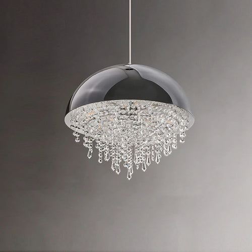 suspension créative en cristal hémisphère noir et blanc - vue 5 sur 18