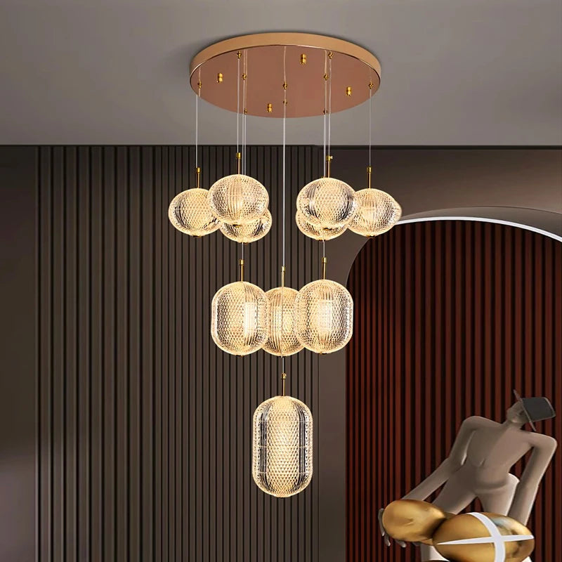 Lustre moderne pour salle à manger pour plafond éclairage - vue 3 sur 9