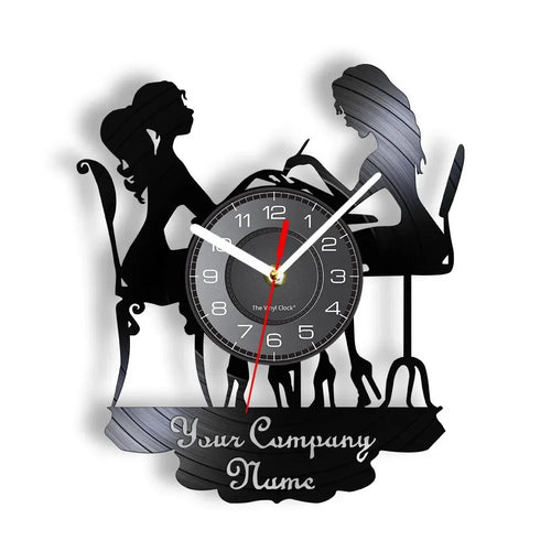 horloge murale vinyle pour salon de manucure et beauté - vue 20 sur 31