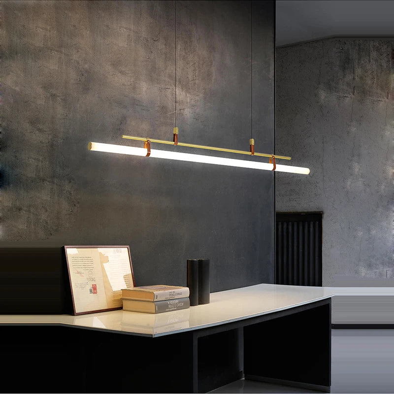 lustre minimaliste à led tendance 2022 éclairage suspendu - vue 5 sur 10