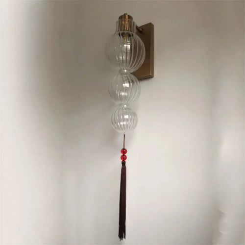 lustre en verre design chinois décoration esthétique pour intérieur - vue 5 sur 12