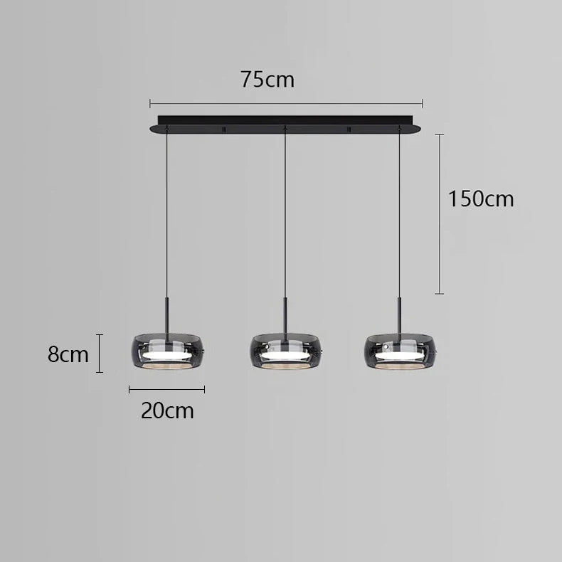 lustre à led pour décoration intérieure moderne et élégante - vue 7 sur 10