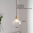 suspension vintage en laiton et verre japonais pour éclairage de maison