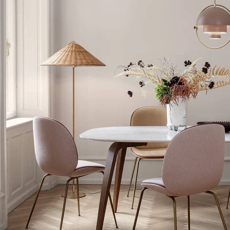 Lampadaire en rotin Design Tynello - vue 5 sur 8