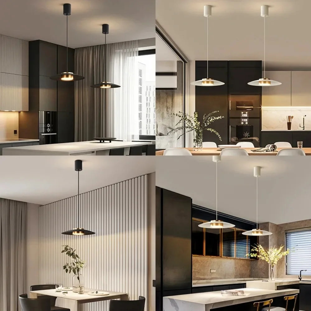 suspension moderne design led pour éclairage intérieur décoratif - vue 5 sur 8